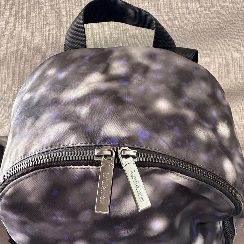 Lululemon City Adventurer Soft Focus Splatter Grey Mini Backpack 10L